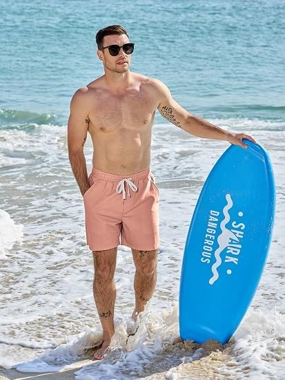 Men'S Pink Swim Shorts image 2